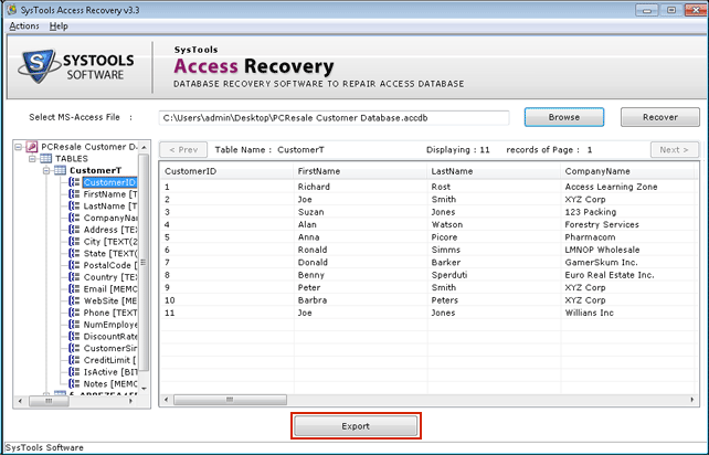 Recover MS Access MDB Database 3.4